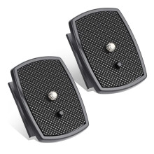 2 Pack 43x43mm Quick Release Plate for Tripods Camera Mount Adapter with Screws