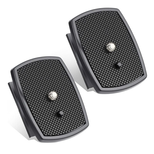 2 Pack 43x43mm Quick Release Plate for Tripods Camera Mount Adapter with Screws
