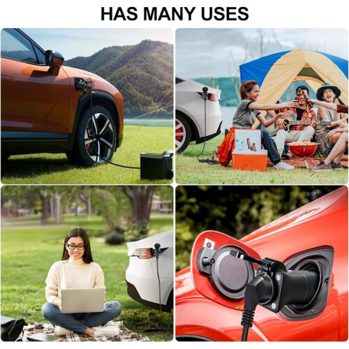 V2L Type 2 EV Discharge Adapter for  MG4 MG5  ZS EV Car Charging Connector Universal Multi Plug 2