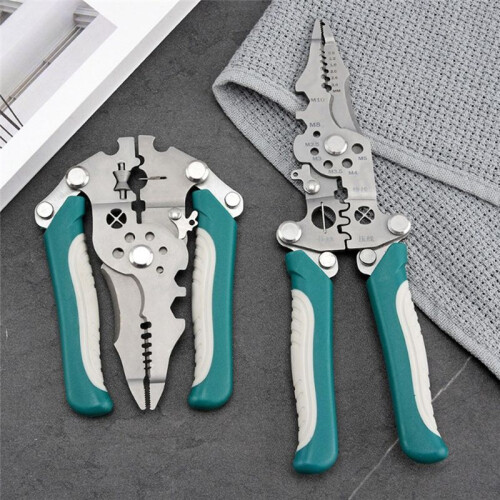 Multifunctional Foldable Wire Stripper Crimper Cable Cutter Pliers Electrician Cable Cutting Wiring Stripping Tools 1