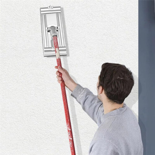 No-Flip Drywall Pole Sander  with Quick Release Clips, Universal Thread for Wall and Ceiling Sanding 2
