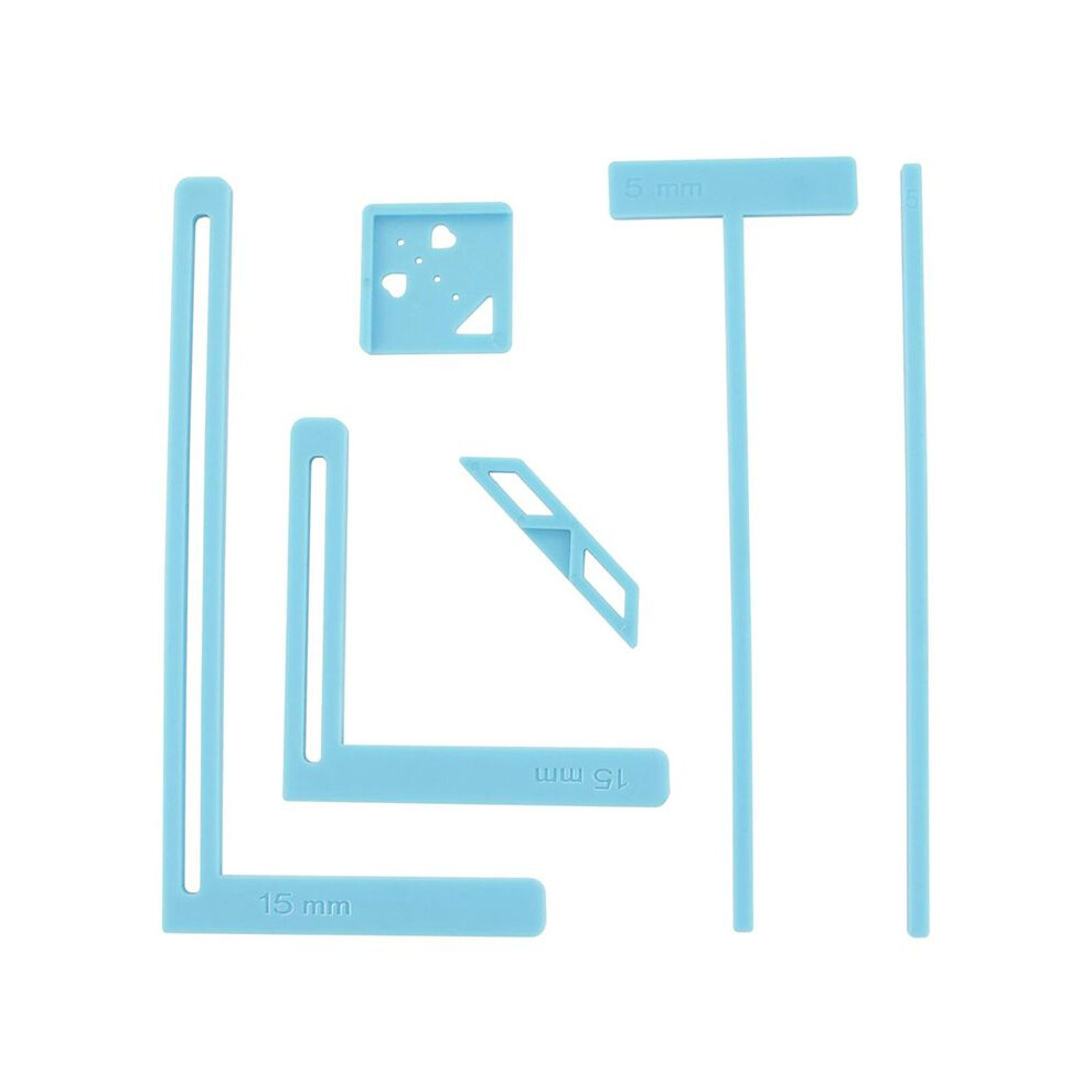6Pcs Bookbinding Easy Scrapbooking Tool For Great Stencils And Cutter Guide Kit Can Be Made Into Notebook 6033113234608