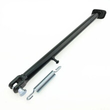 Motocross Zijbeugel Ondersteuningsframe 36 cm Verlengd Type Zwarte Beugel met Veerschroef Parkeerpootondersteuning