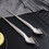 2 Pcs Stainless Steel Culinary Precision Drawing Deco Spoon Set, Sauce Drizzle Spoon Plate Decorating Spoon 8