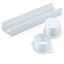 Round Cake Mold Set with Tray and Pusher Cake Cutter and Pusher Cutter Molds Kit for Home Baking Birthday Parties