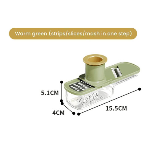 Garlic Slicer Multi-Functional Mandoline Slicer Veggie Garlic Ginger Grinder Vegetable Mandoline 2pc 2