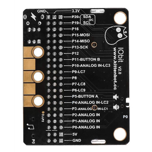 10X Micro-Bit Expansion Board IOBIT V2.0 Breakout Adapter Shield with Buzzer for BBC Micro:Bit  Programming 1