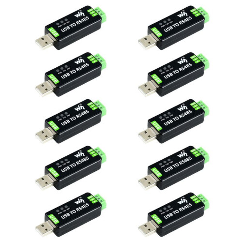 10X Waveshare Conversor USB para RS485 Industrial, com FT232RL Original Dentro