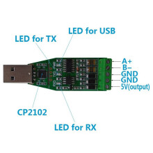 8X Bidirektionaler Serieller Halb Duplex Konverter für USB zu RS485 Kommunikations Modul