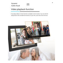 10"Digital Photo Frame HD IPS Full-View Screen Picture Frames Photo Album 1280x800 W/Clock Calendar Video Player EU Plug