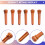 6pcs Wood Bridge Pins for Acoustic Guitars,Fixed String Nails for 6 & 12 String Instruments, Enhanced Tone & Stability 4