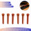 6pcs Wood Bridge Pins for Acoustic Guitars,Fixed String Nails for 6 & 12 String Instruments, Enhanced Tone & Stability 3