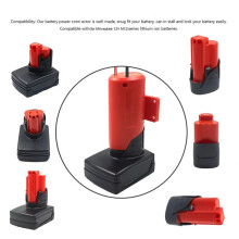 For M12 Converter Adapter 30A Fuse for 12V Lithium Battery External Power Supply DIY Connector Bracket Holder
