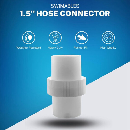 2pcs 1.5Inch Pool Cleaner Hose Connector Adapter Replacement for  AXV092,Automatic Pool Cleaner Hose Connector 1