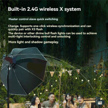 IT30Pro  TTL Flash 2.4GHz Wireless High-Speed Sync 1/8000s 2.8in Touchscreen for Photography for  Black
