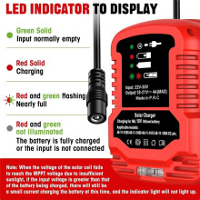 Solar Charger Adapter for 18V Battery,Portable Charger,Outdoor Work, Camping