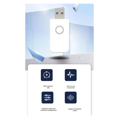 ME91BK01  Adapter Master-Slave  Supports Serial Port Command IBeacon Broadcast Mode 2