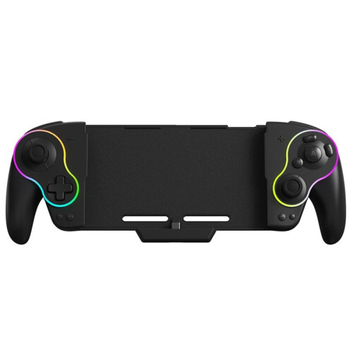 KS63 RGB Wireless Controller Gamepad for  &  OLED, Retro GameCube Turbo Gaming Pad with Back Button Black