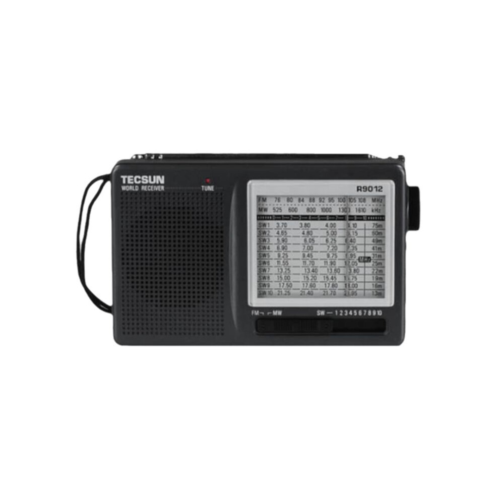 Tecsun R-9012 Radio Receiver Am/Fm/Sw 12 Bands With An-05 External Antenna Multiband Shortwave Radio 6032022783993