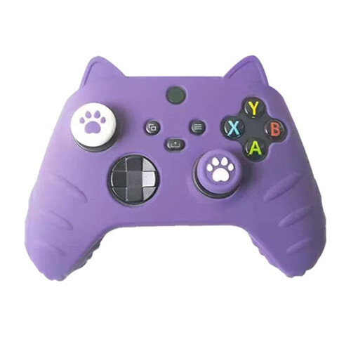 Cat Paw Silicone Soft Protector for  Series X/S Controllers Thumb Stick Grip Caps Game Controller Case Cover