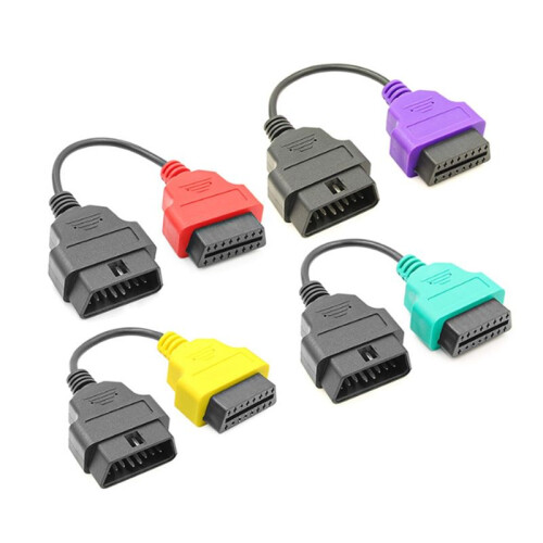 OBD 2 Car Scanner Connector Car OBD II Diagnostic Adapter Cable for  Multiecuscan Adapter 2