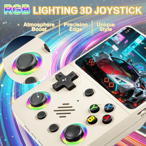 RG36 Open Source Game Console Handheld Pro New Handheld  Portable Nostalgic  Arcade PSP Color Lights RGB 128G 2