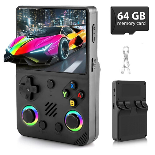 RG36PRO Retro Game Console 64G Open Source Handheld Game Console 3.5Inch IPS Screen Portable Handheld Video Player 2