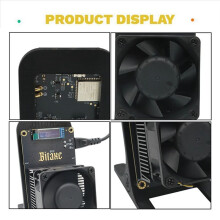 For Bitaxe 800 for Bitaxe GT800 ASIC Miner 2.55TH/S Hashrate 2xBM1370 ASIC Chips BTC Solo Miner Open Source Silent Miner BR Plug