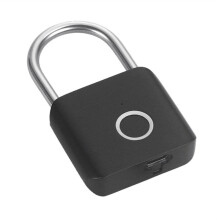 Candado Inteligente con Huella Dactilar Sin Llave, con Carga USB, Resistente Al Agua, Desbloqueo de 0,2 Segundos, de Seguridad A