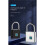 Keyless  Fingerprint Padlock USB Charging Fingerprint Lock Waterproof Door Lock 0.2sec Unlock Security Padlock A 3