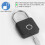 Keyless  Fingerprint Padlock USB Charging Fingerprint Lock Waterproof Door Lock 0.2sec Unlock Security Padlock A 2