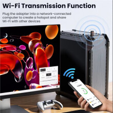 TB08 AX900 USB WiFi 6 5.4 Adapter 2 in 1 Dual Band 2.4G/5GHz High-Speed Drive Free Wireless Network Cards