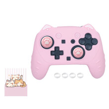 For 2 Pro Cat Paw Controller Skin Grips Set Anti-Slip Sweat-Proof Tight Fit Easy Installation