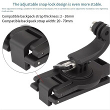 360 Degree Rotary Backpack Clip Accessories for Pocket2 for Osmo Pocket Action Camera Shoulder Belt Phone Fixed
