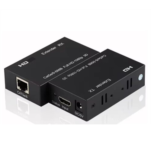 60M -Compatible Extender RJ45  HD 1080P Network Extender By CAT5e CAT6 LAN Extensor for PS4 TV Box PC EU PLUG