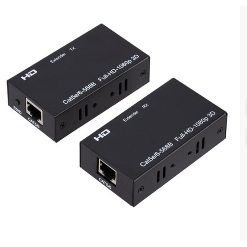 60M -Compatible Extender RJ45  HD 1080P Network Extender By CAT5e CAT6 LAN Extensor for PS4 TV Box PC EU PLUG 2