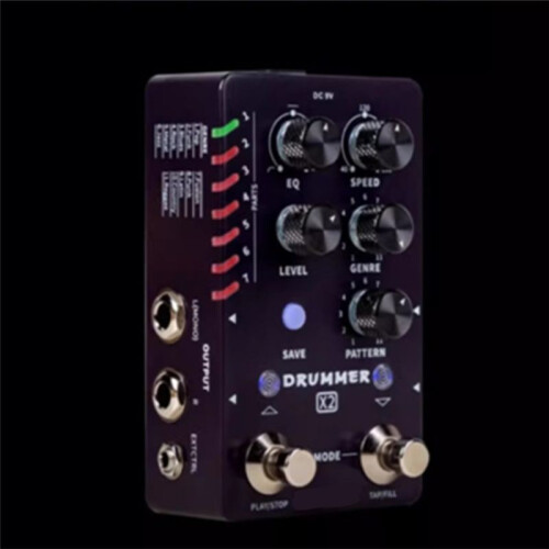 Standalone Drum Machine Drummer X2 Pedal 11 Different  Variations for Live Performance and Practice EU PLUG