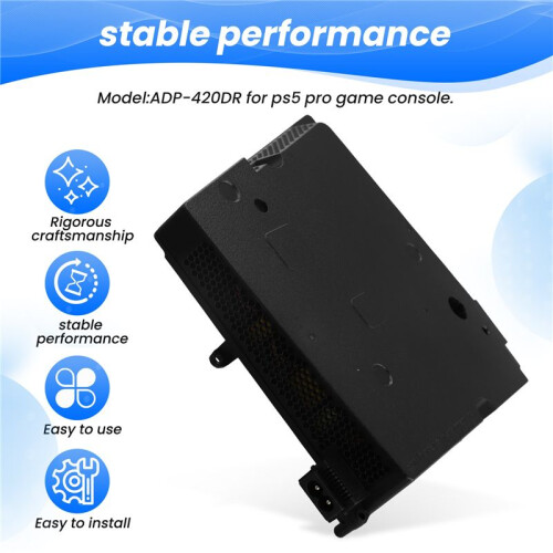For PS5 Pro Console Power Supply ADP-420DR Console Power Supply 420DR Console Adapter Power Supply 1