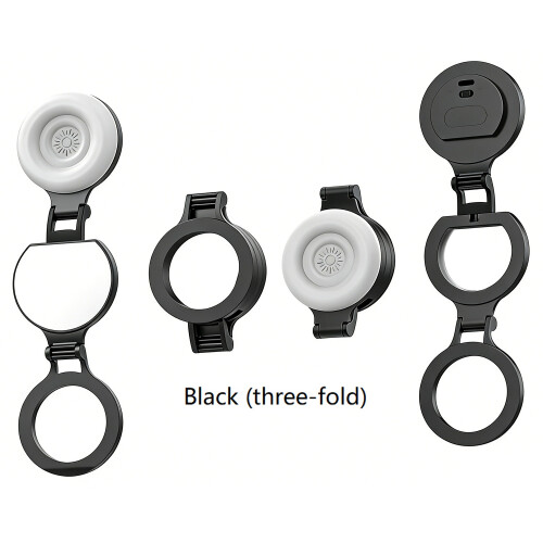Magnetic Selfie Light Black Photography Fill Light 1