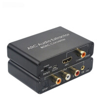 -Compatible ARC Audio Extractor DAC Converter Adapter Digital Optical Coaxial to Analog 3.5mm L/R Audio Converter
