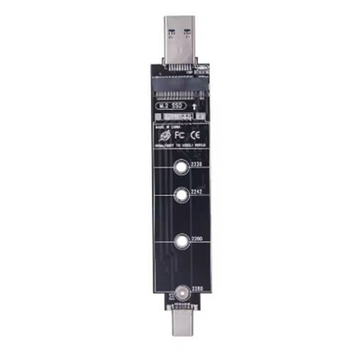 RTL9210B Chip B+M/M Key Dual Protocol M2 SSD Adapter for M.2  Protocol SSD NVME SSD 10Gbps USB 3.2 GEN2 Riser B