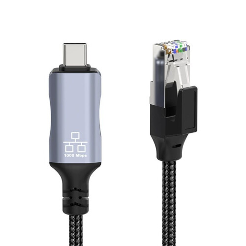 USB Type-C to RJ45 Ethernet Adapter Cable Gigabit Connection Ethernet Cable for  Pro and Other Laptops 2