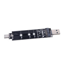 RTL9210B Chip B+M/M Key Dual Protocol M2 SSD Adapter for M.2 Protocol SSD NVME SSD 10Gbps USB 3.2 GEN2 Riser B