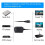 Cabo USB para  IDE 3 em 1 USB 3.0 para IDE  de 2,5/3,5/5,25 Polegadas para Conversor de CD-ROM, DVD-ROM e CD-RW 3
