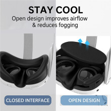 Máscara com Suporte para Interface Facial para  para Meta Quest 3, Cobertura Facial Respirável para Acessórios de Realidade Virtual para Meta