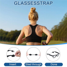 2Pcs Adjustable Eyeglass Strap for //Meta Gen 2 Accessories, Eyewear String Holder for Meta Glasses