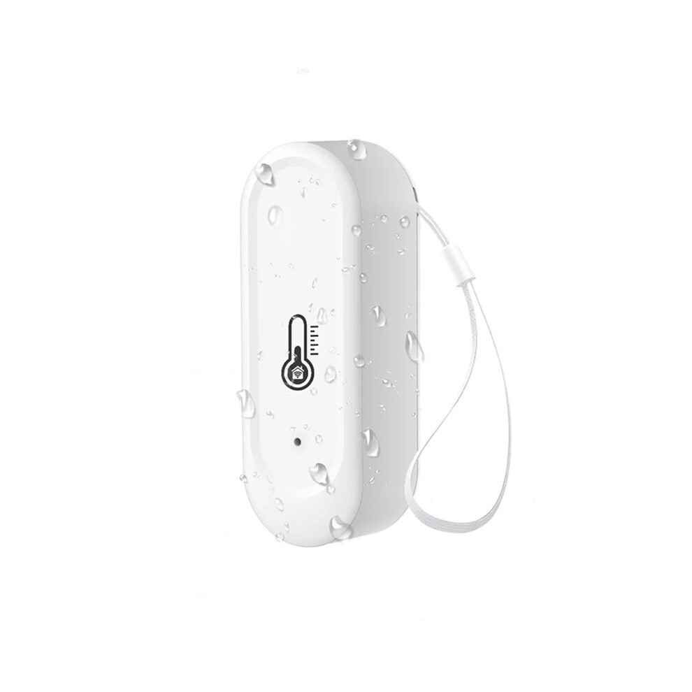 Wifi Temperature And Humidity Sensor Outdoor Waterproof Tuya App Hygrometer Thermometer Sensor White 6033963015228