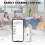 WIFI Temperature and Humidity Sensor Outdoor Waterproof Tuya APP Hygrometer Thermometer Sensor White 2