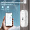 WIFI Temperature and Humidity Sensor Outdoor Waterproof Tuya APP Hygrometer Thermometer Sensor White 6