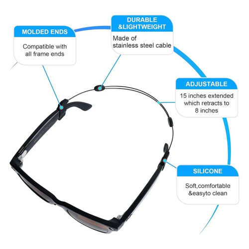 3Pcs Adjustable Eyeglass Strap for //Meta Gen 2 Accessories, Eyewear String Holder for Meta  Glasses 2